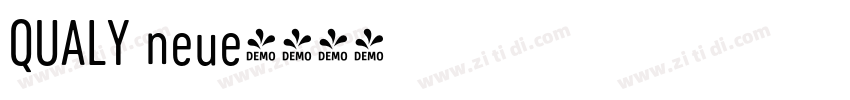 QUALY neue字体转换
